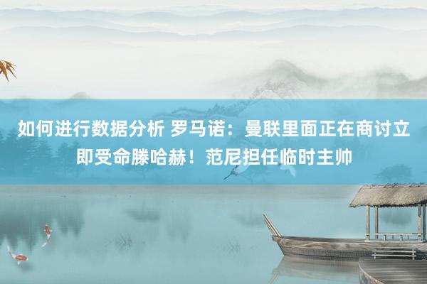 如何进行数据分析 罗马诺：曼联里面正在商讨立即受命滕哈赫！范尼担任临时主帅