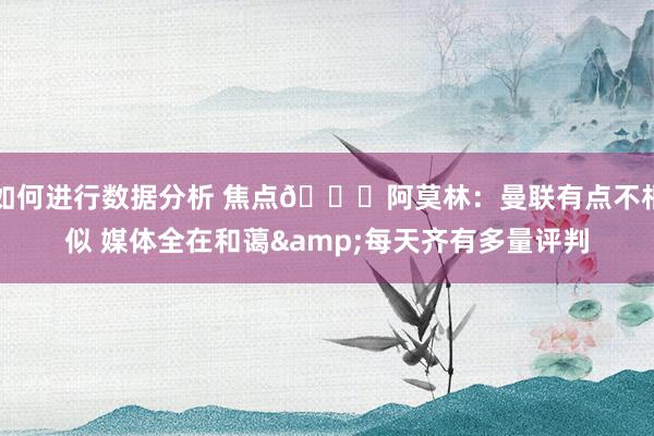 如何进行数据分析 焦点👀阿莫林：曼联有点不相似 媒体全在和蔼&每天齐有多量评判