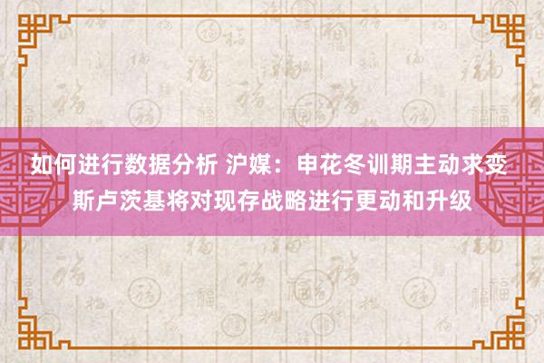 如何进行数据分析 沪媒：申花冬训期主动求变 斯卢茨基将对现存战略进行更动和升级