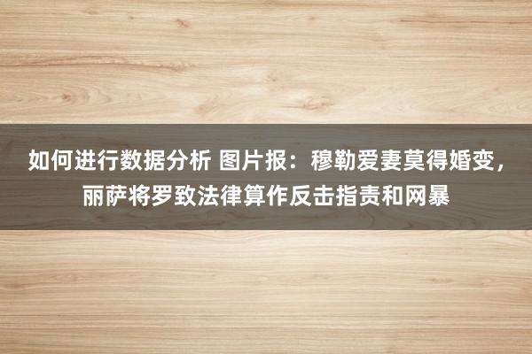 如何进行数据分析 图片报：穆勒爱妻莫得婚变，丽萨将罗致法律算作反击指责和网暴