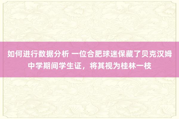 如何进行数据分析 一位合肥球迷保藏了贝克汉姆中学期间学生证，将其视为桂林一枝