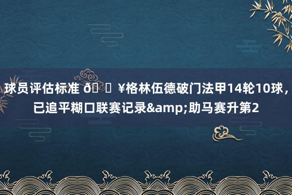 球员评估标准 💥格林伍德破门法甲14轮10球，已追平糊口联赛记录&助马赛升第2