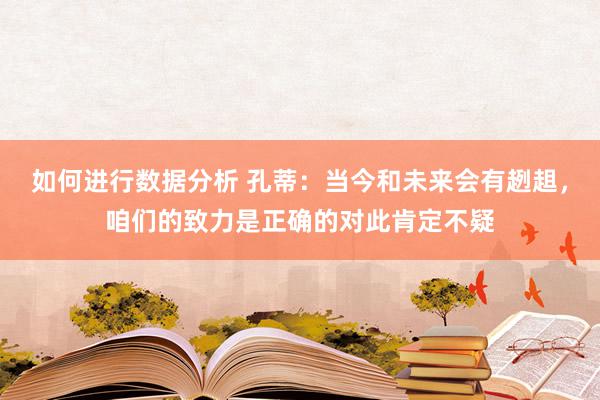 如何进行数据分析 孔蒂：当今和未来会有趔趄，咱们的致力是正确的对此肯定不疑