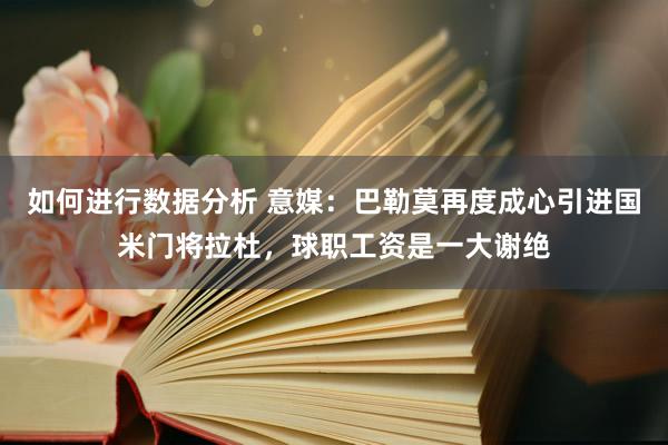 如何进行数据分析 意媒：巴勒莫再度成心引进国米门将拉杜，球职工资是一大谢绝