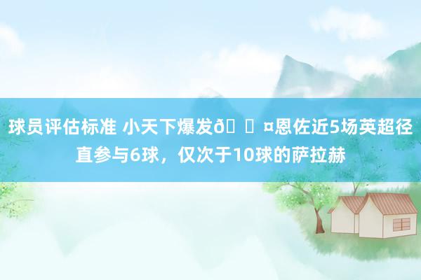 球员评估标准 小天下爆发😤恩佐近5场英超径直参与6球，仅次于10球的萨拉赫