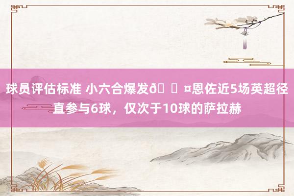 球员评估标准 小六合爆发😤恩佐近5场英超径直参与6球，仅次于10球的萨拉赫