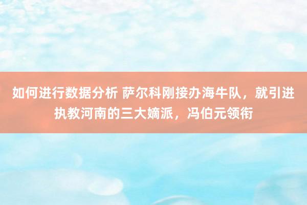 如何进行数据分析 萨尔科刚接办海牛队，就引进执教河南的三大嫡派，冯伯元领衔